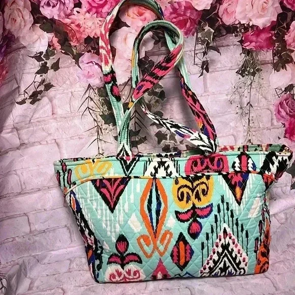 Vera Bradley Pueblo Aztec Pleated Tote Bag - Picture 3 of 10